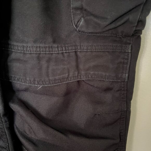 CAT Mens Black Workwear Cargo Pants With Multiple Pockets Size L Durable Cotton - Picture 6 of 13